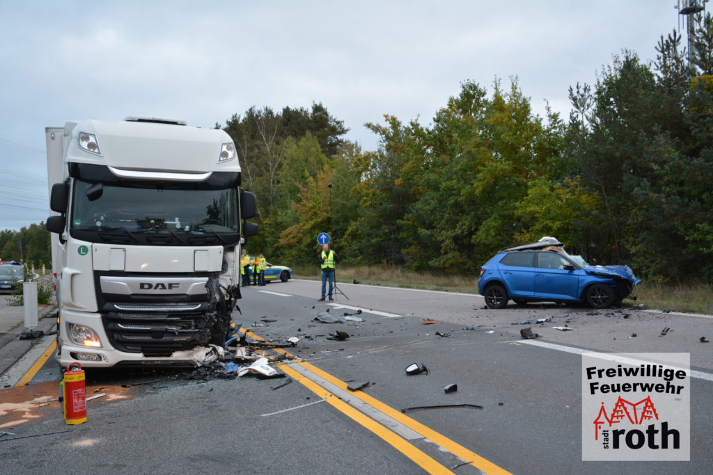 Schwerer Verkehrsunfall Auf Der B2 – Freiwillige Feuerwehr Roth